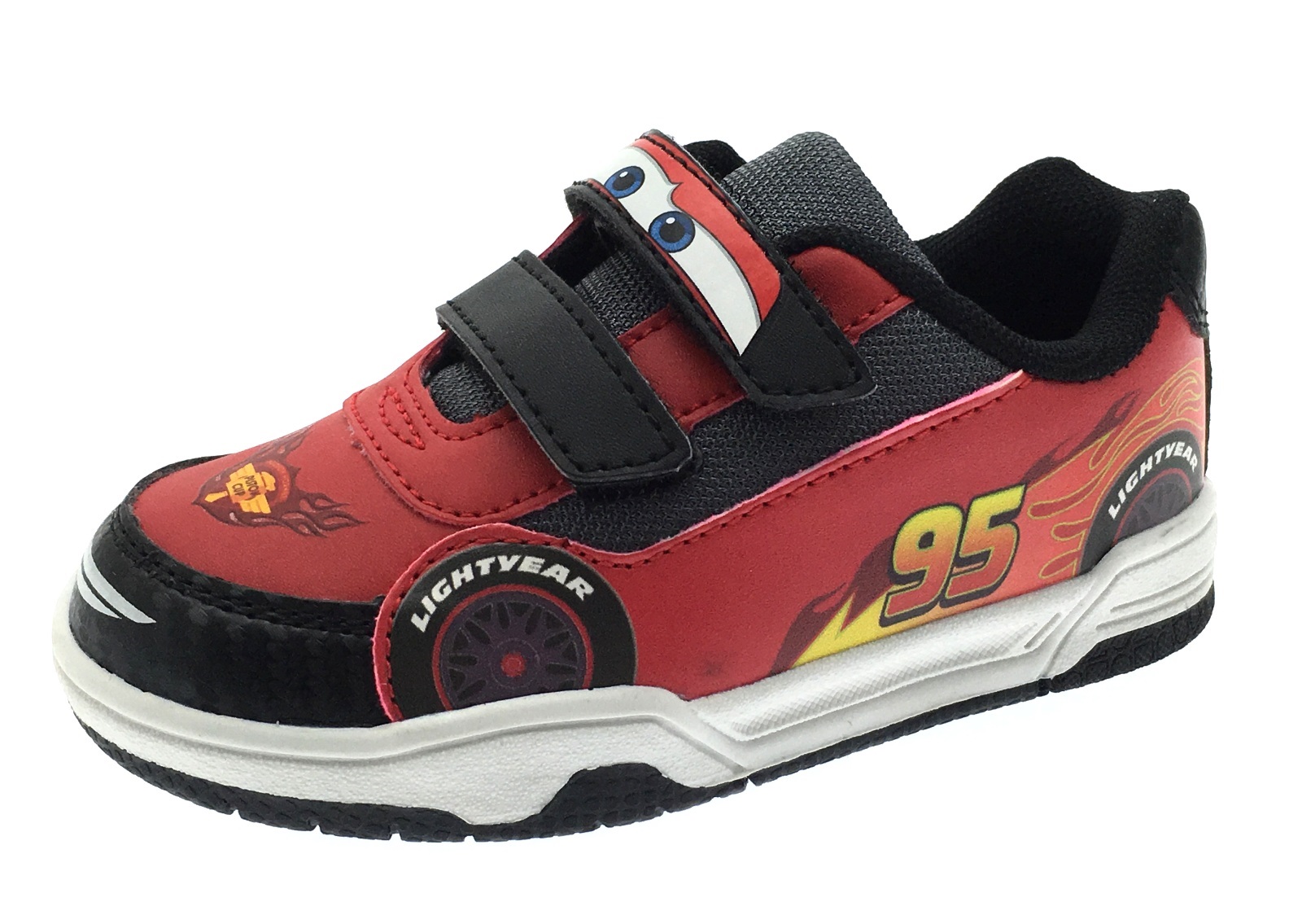 Boys Cars Lightning McQueen Skate Trainers Casual Character Sports